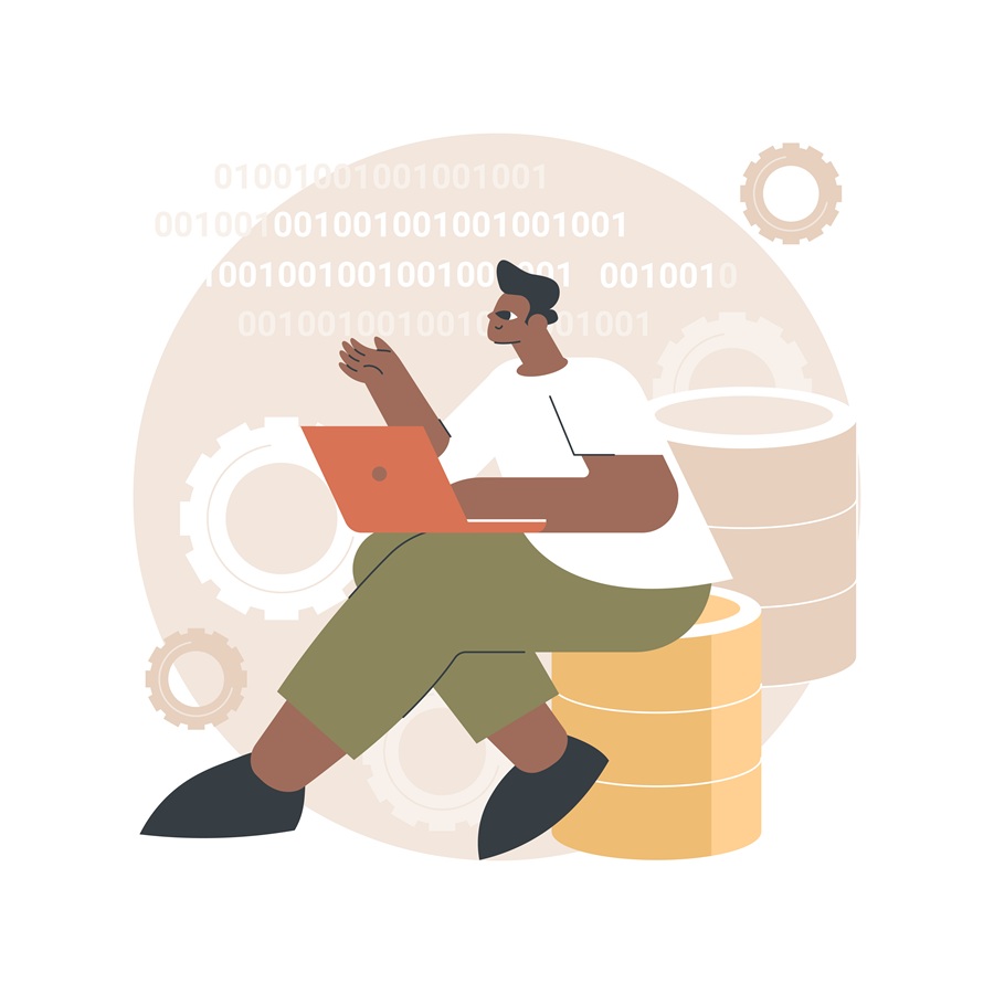 Big data applications abstract concept vector illustration